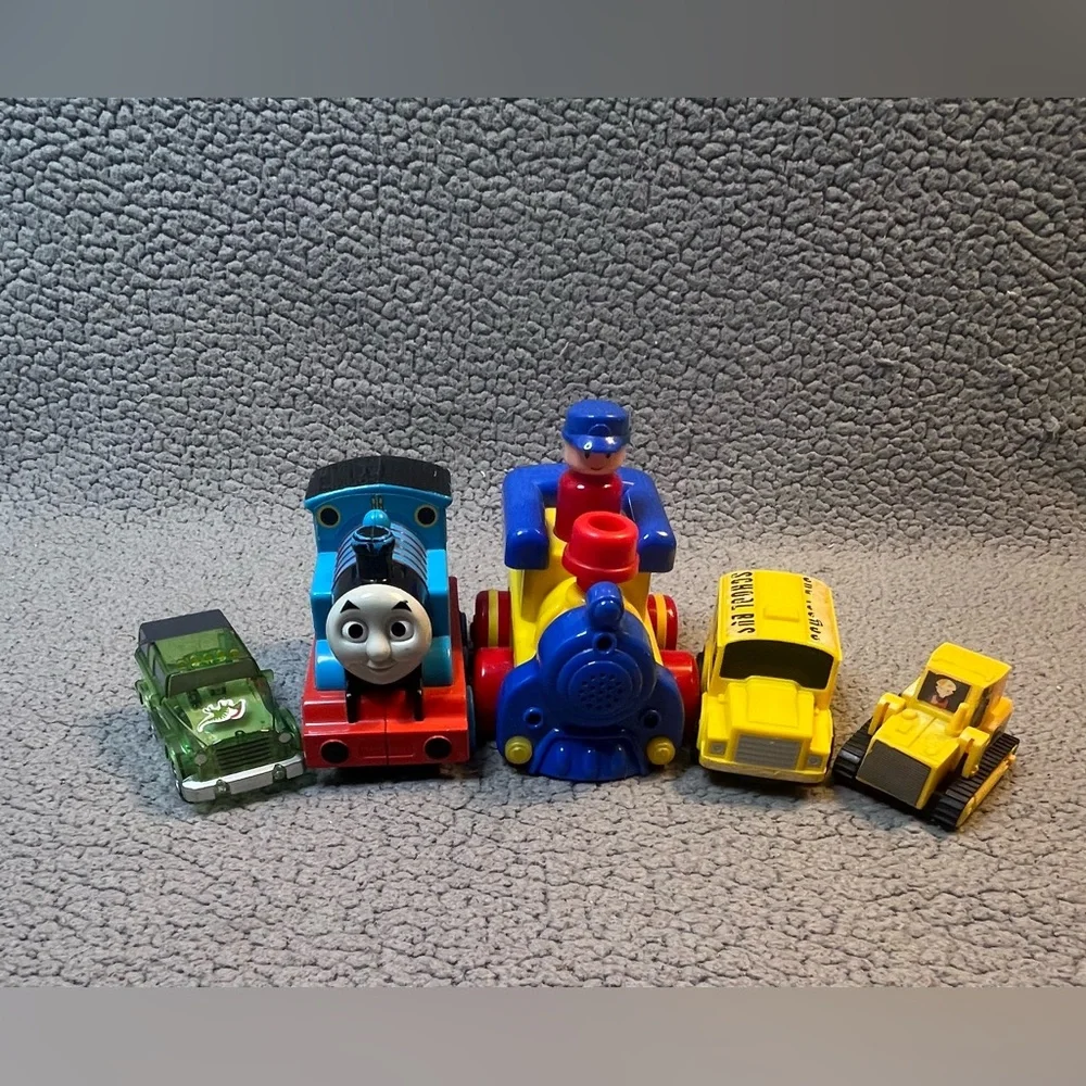 Lot Of 5 Toy Cars, 3 Have Sound And Or Lights Thomas The Tank Engine Magic Track